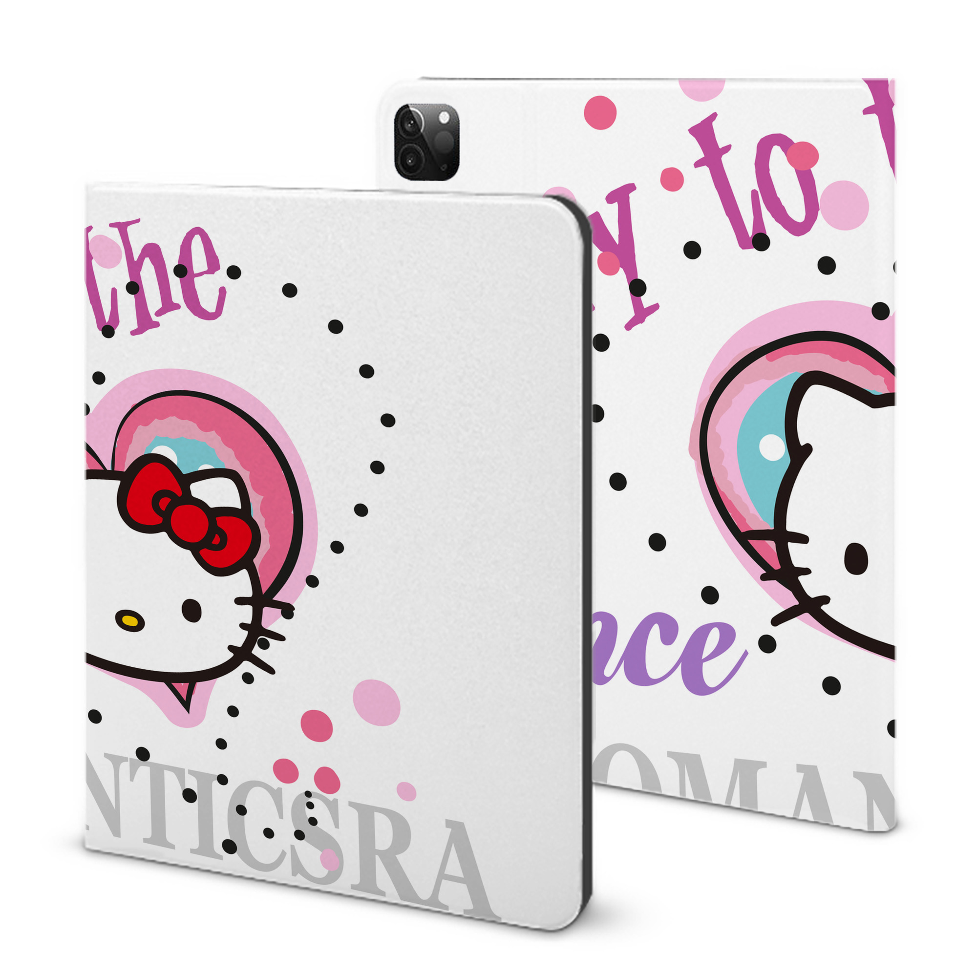（画像用） Hello Kitty ハローキティ IPadケース ペンホルダー付き ブックスタイルデザイン